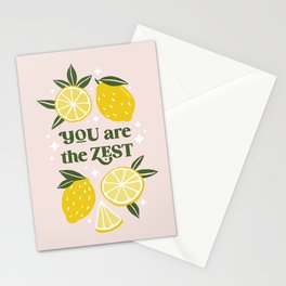 You are the Zest -Funny lemon pun Stationery Card