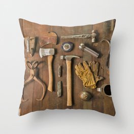 Tools (Color) Throw Pillow