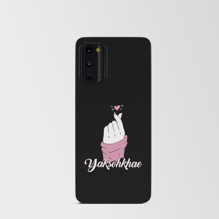 Promise Korean Heart Love K Pop Heart Finger Android Card Case