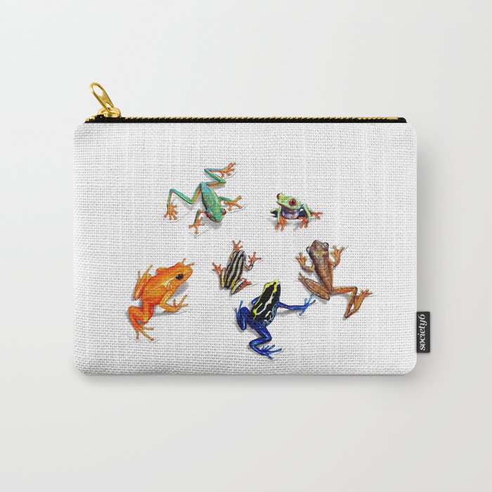 Tropical Frogs Carry-All Pouch