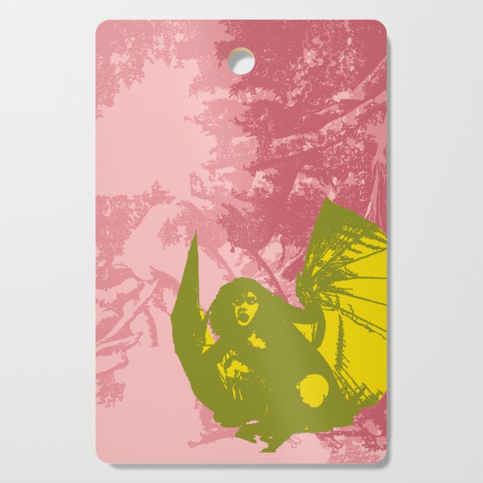 The witch and the dragon Cutting Board