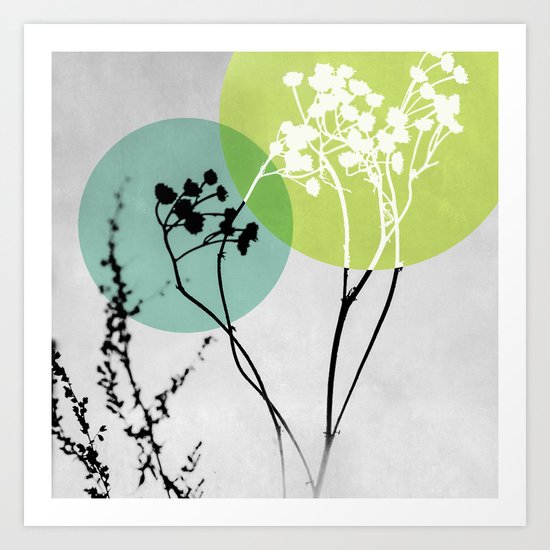 Abstract Flowers 2 Art Print