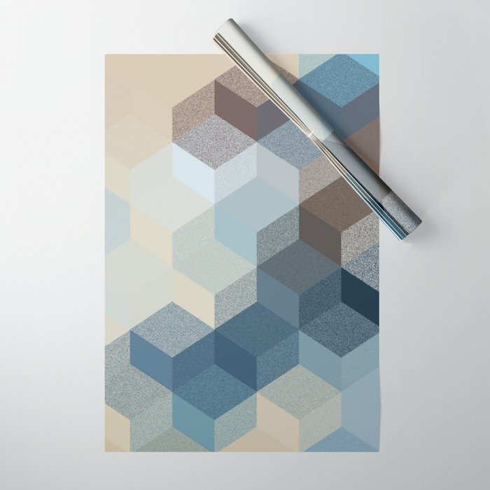 CUBE 3 SAND Wrapping Paper