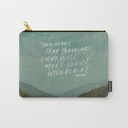 "Take Heart, Dear Traveller, Light Will Meet You In Wild Places." | Landscape Design Carry-All Pouch