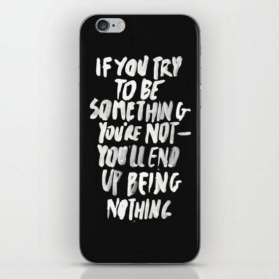 Being Nothing iPhone & iPod Skin
