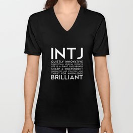 INTJ (black version) V Neck T Shirt
