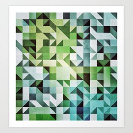 :: geometric maze II :: Art Print