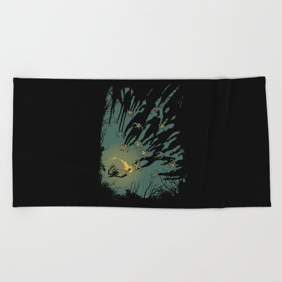 Zombie Shadows Beach Towel