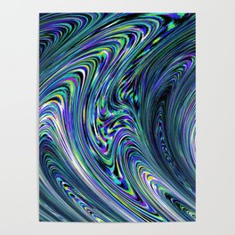 Peacock Remixed Poster
