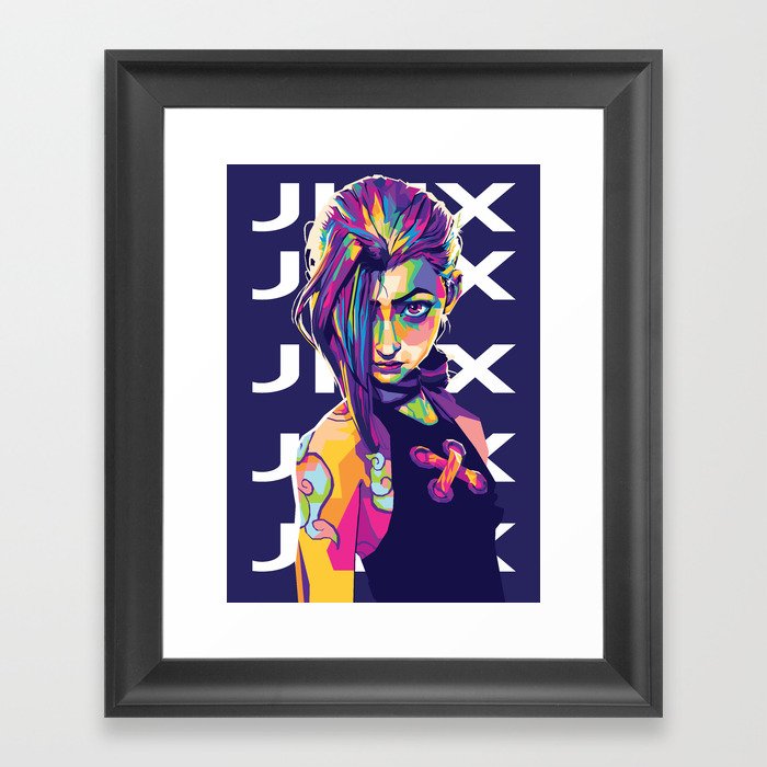 Jinx Arcane Pop Art Framed Art Print