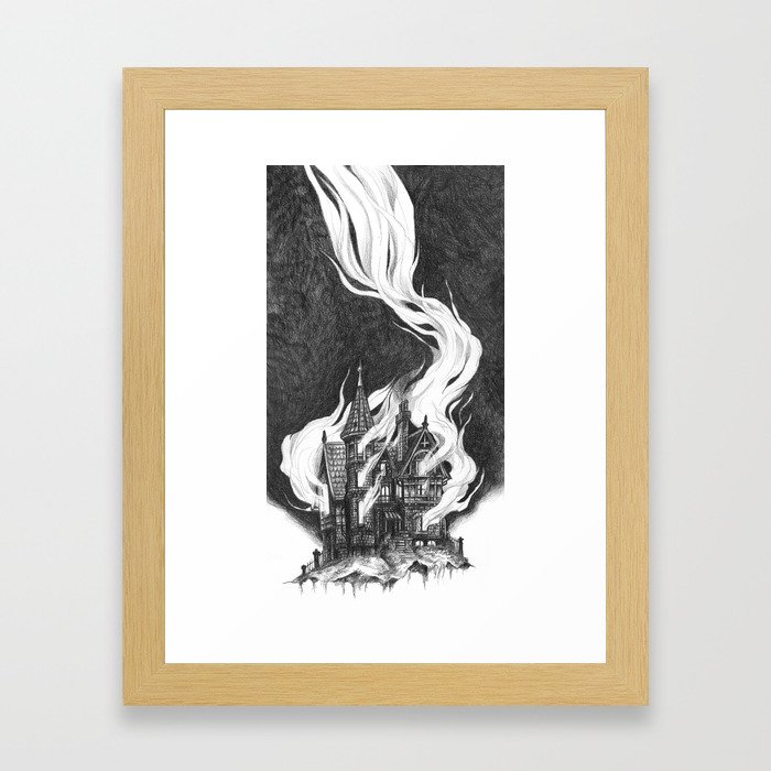 House Fires Framed Art Print