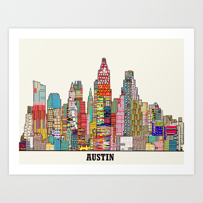 Austin texas Art Print