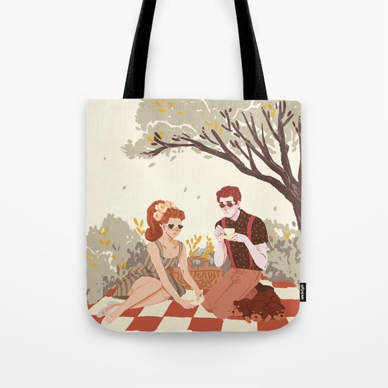 Hades & Persephone Picnic Tote Bag