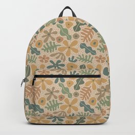 Boho Tropical - Beige Backpack