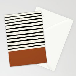 Burnt Orange x Stripes Stationery Cards