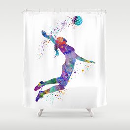 Volleyball Shower Curtains For Any, Volleyball Shower Curtain
