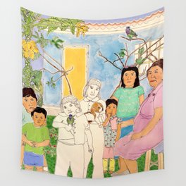 Immigrants' Void, Quillambamba, Cusco Wall Tapestry
