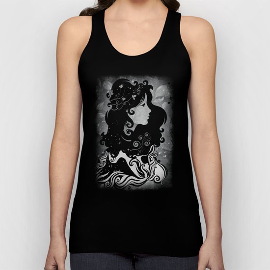 spring rain (B&W) Unisex Tank Top
