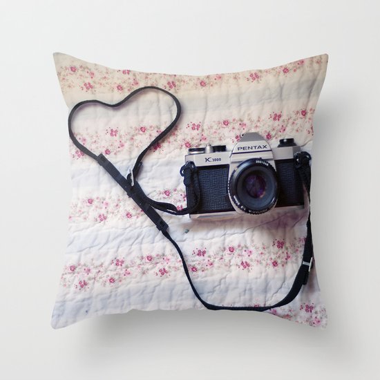 Camera Love Throw Pillow