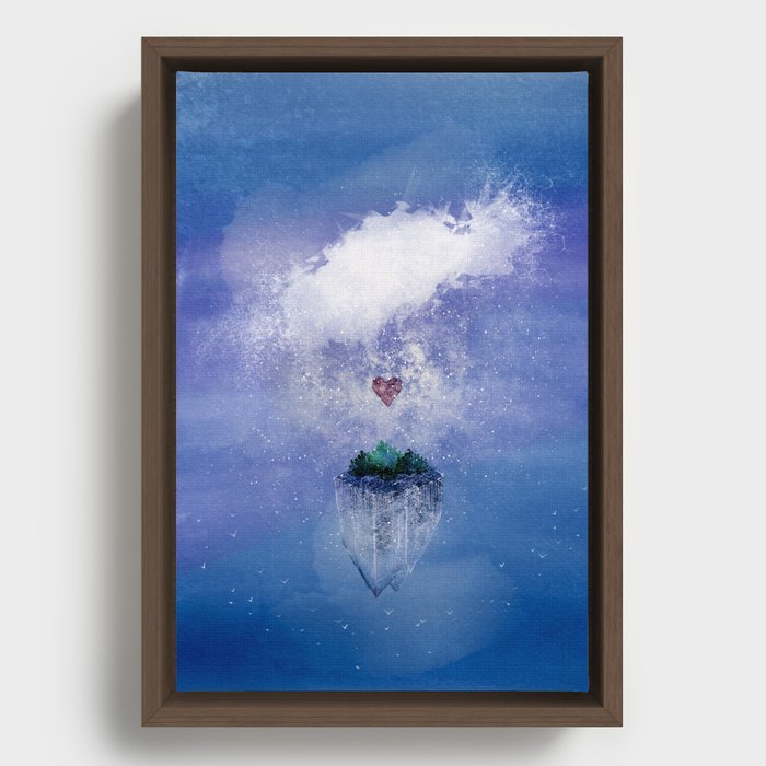 Love Storm Framed Canvas