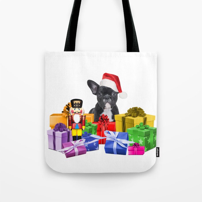 Merry Christmas French Bulldog Gifts - Nutcracker Tote Bag