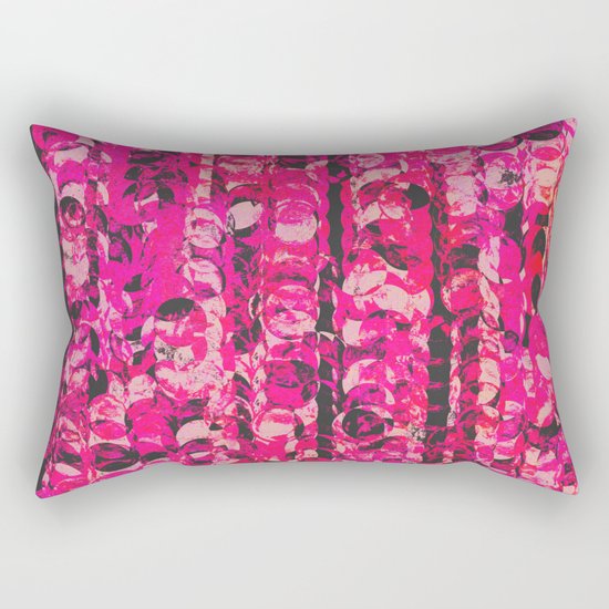 Pink & Red Rectangular Pillow