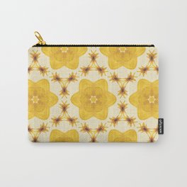 Soft Geometric Pattern Based on Gloriosa Daisy Pattern Carry-All Pouch