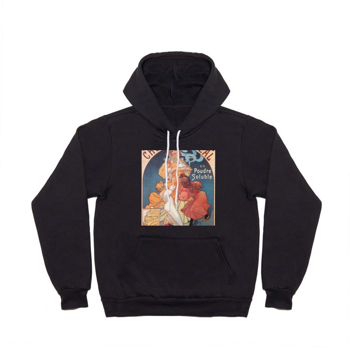 Mucha Chocolate Ideal Vintage Advertising High Resolution (Reproduction) Hoody