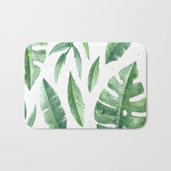Leaves of the tropics Bath Mat