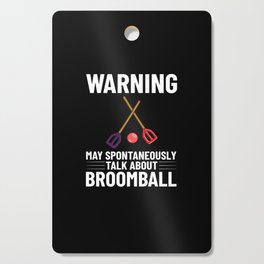 Broomball Stick Game Ball Player Cutting Board