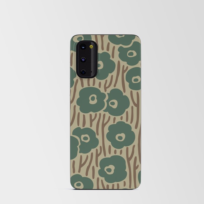 Arts and Crafts Wild Flower Pattern 409 Android Card Case
