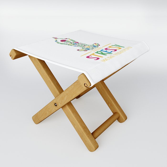 Mental Health Less Stressy More Stretchy Folding Stool