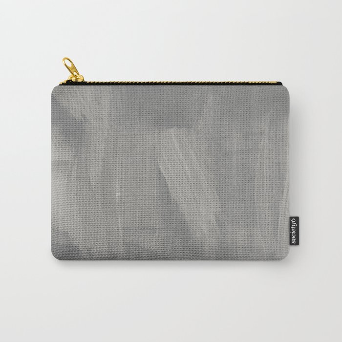 Abstract gray white watercolor brushstrokes Carry-All Pouch