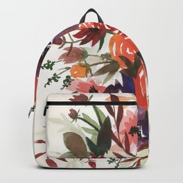 Country Fall Watercolor Bouquet Backpack
