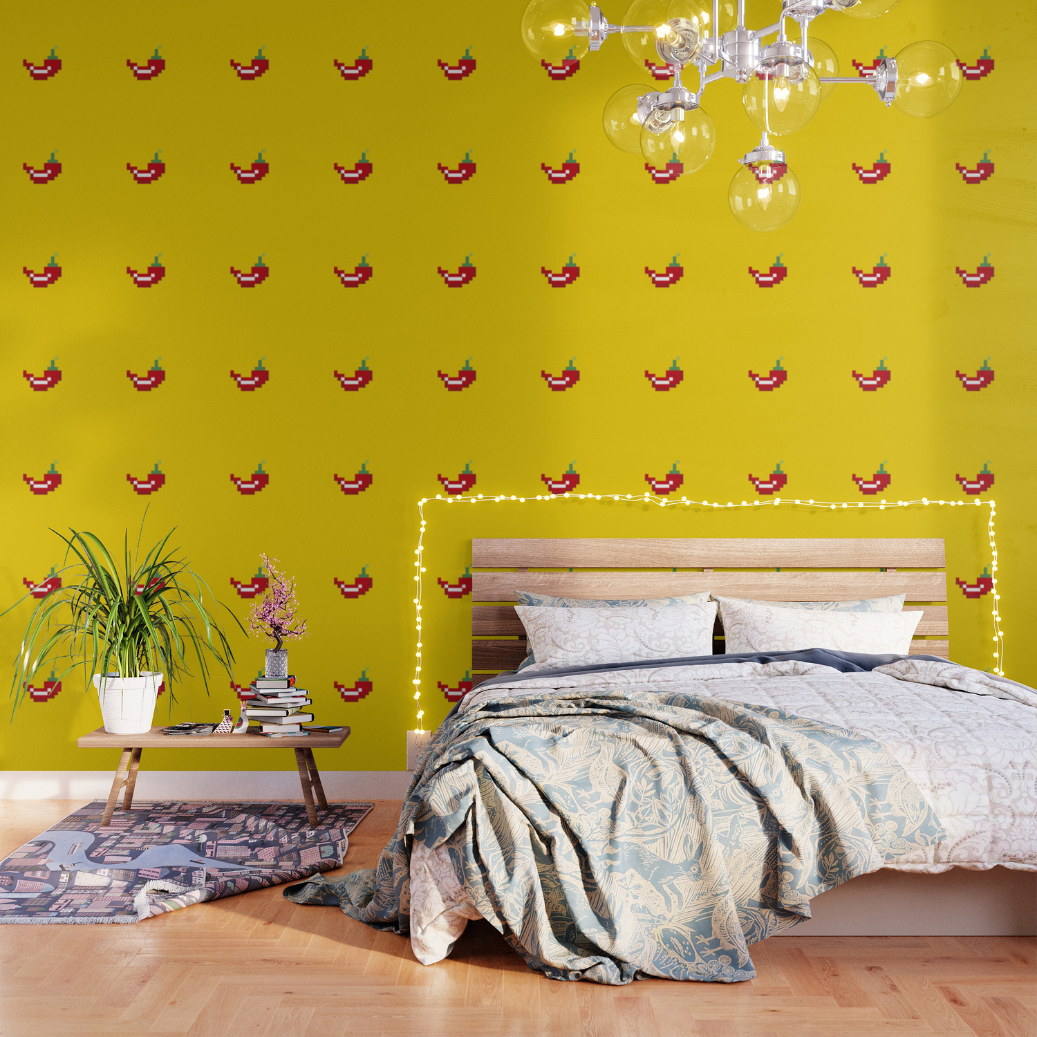 Pepper 8 Bits Cool Modern Graphic Style Wallpaper By Geekandgamer