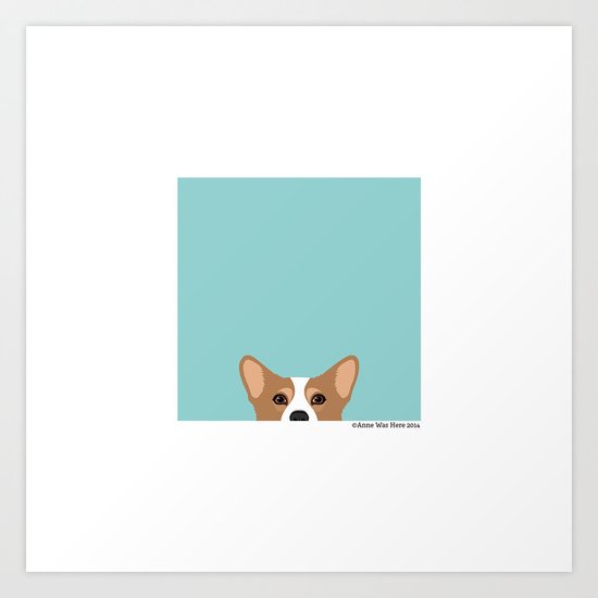 Corgi Art Print