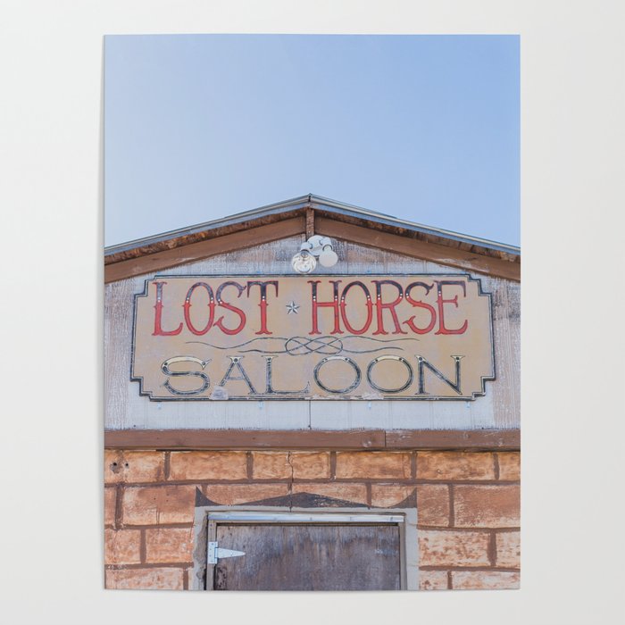 Lost Horse Saloon - Marfa Texas Photography Poster