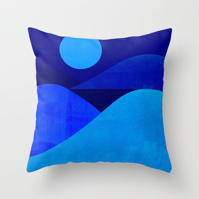 Abstraction_Moonlight Throw Pillow