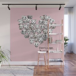 Just Love. (black text) Wall Mural