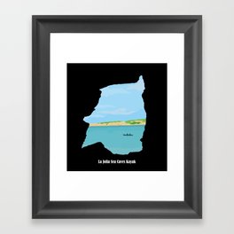 La Jolla Sea caves Kayak  Framed Art Print
