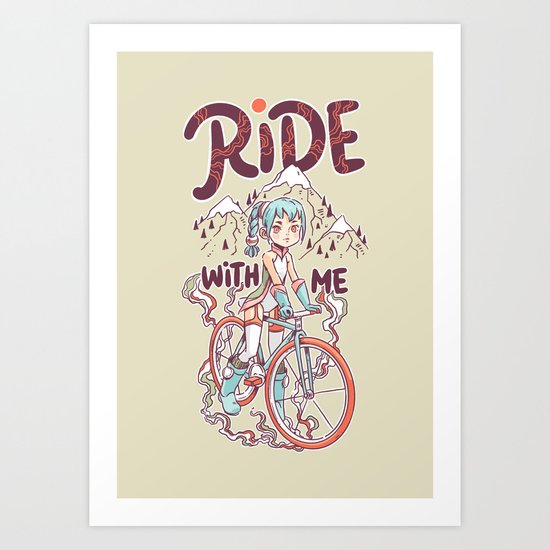 Ride With Me Art Print