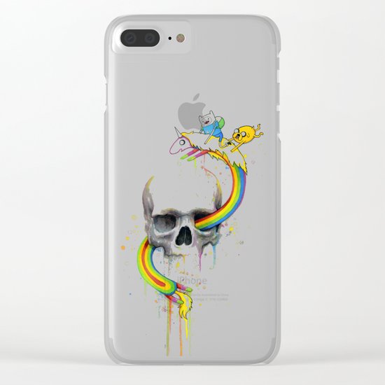 Adventure through Time and Face Clear iPhone Case