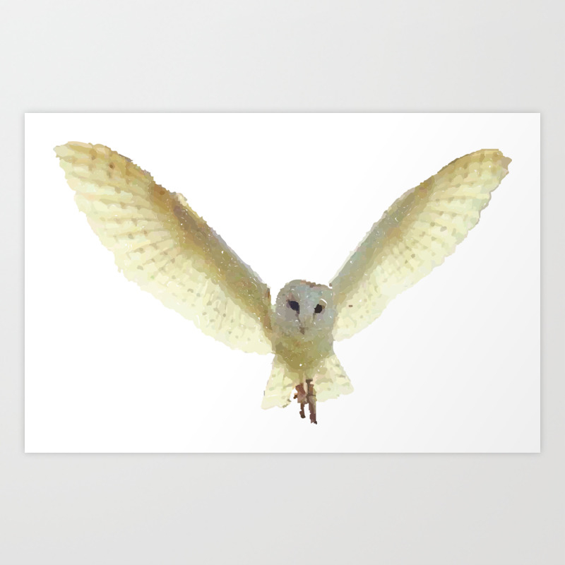 Owl Flying Design Art Print By Zeke2usher Society6 Owl Flying Design Art Print By Zeke2usher Society6