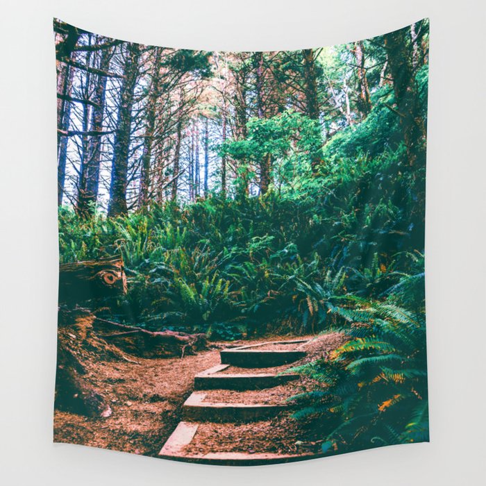 PNW Hiking Trail | Cannon Beach at Ecola Wall Tapestry