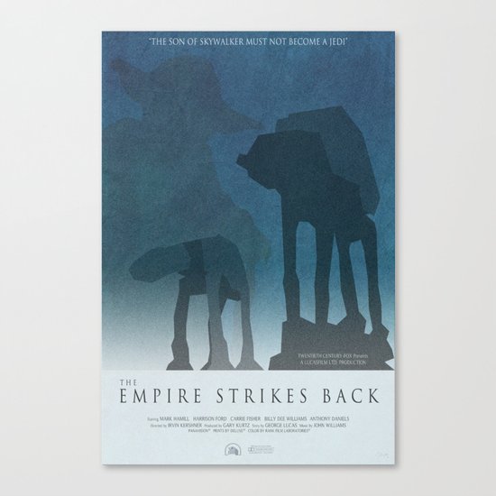 Empire Strikes Back Movie Poster Canvas Print