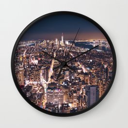 New York City Night Wall Clock