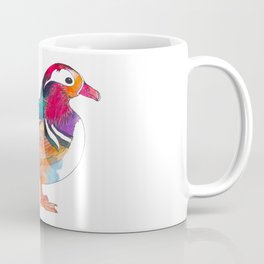 Mandarin duck in vibrant watercolor Coffee Mug