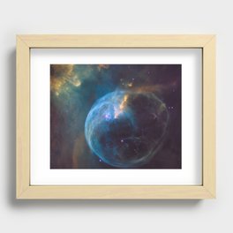 BALLOONS IN SPACE Recessed Framed Print