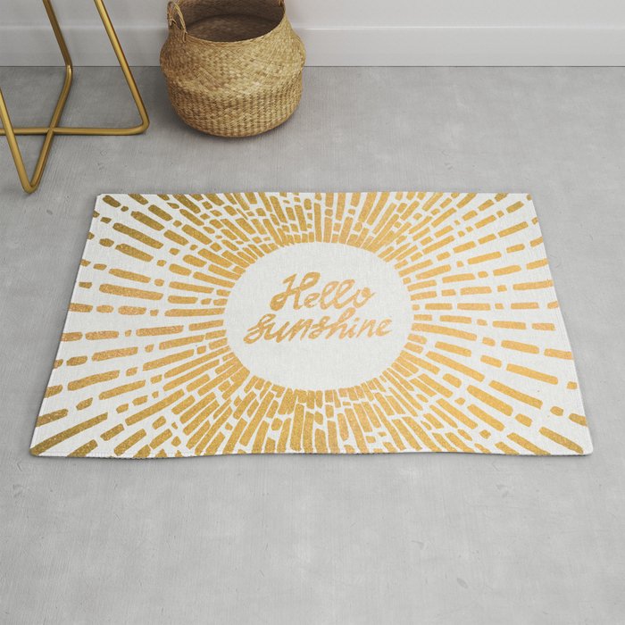 Hello Sunshine Gold Rug