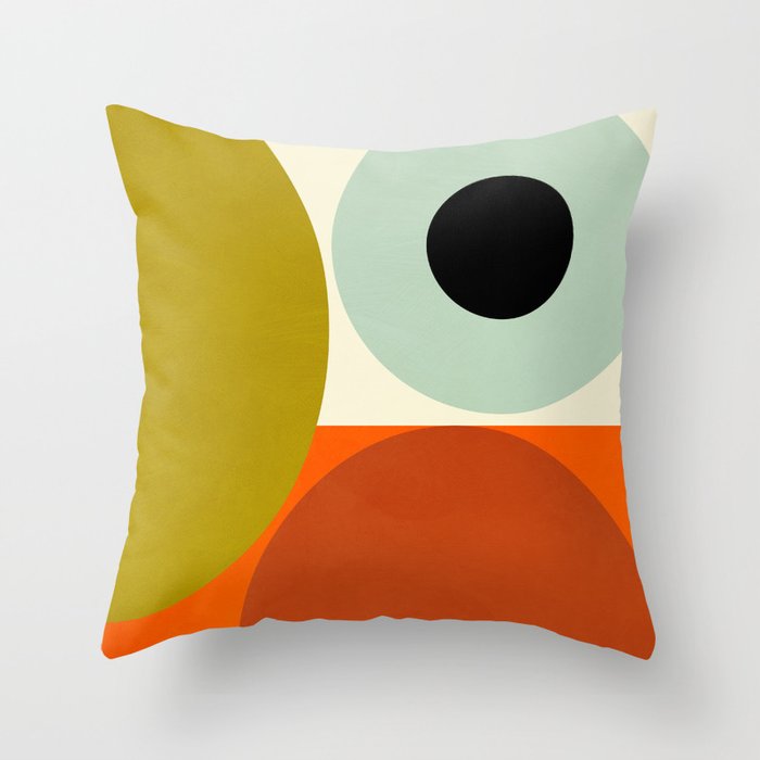 think big 5 shapes geometric Throw Pillow